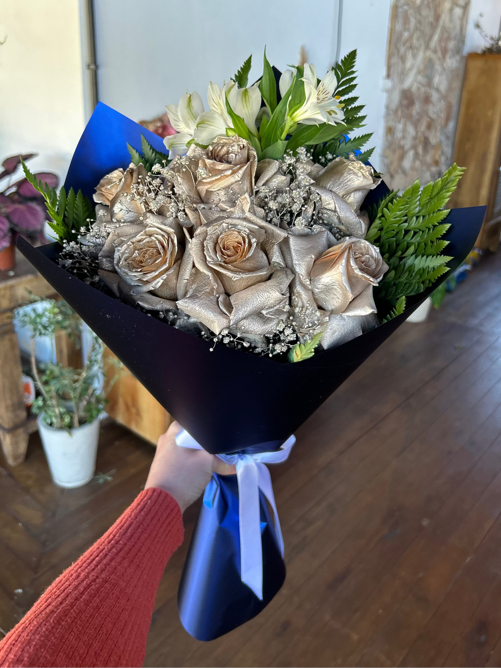 Buquê Rosas Celestiais
