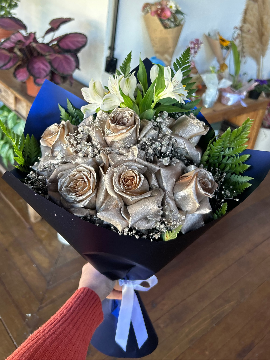 Buquê Rosas Celestiais