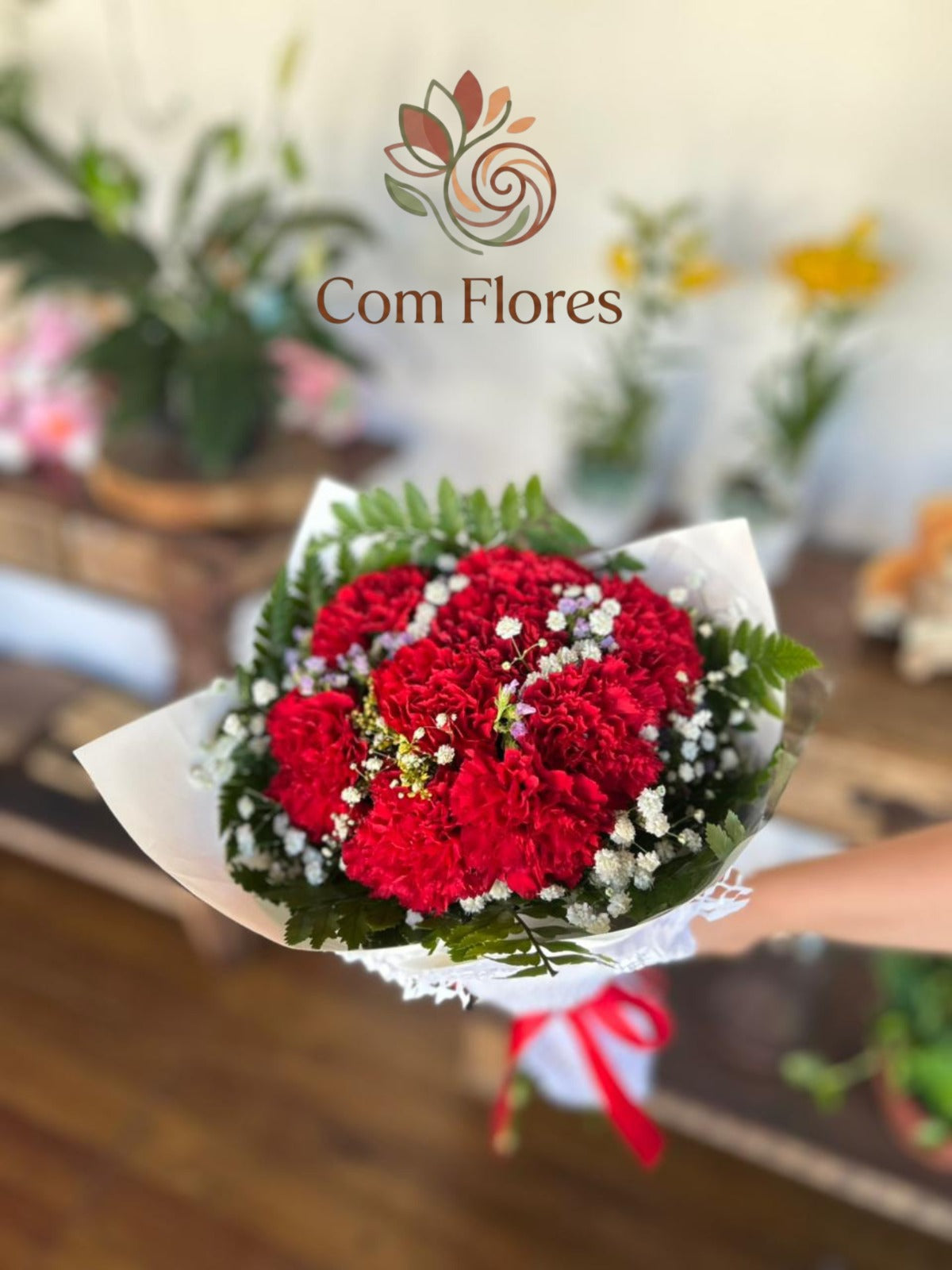 Buquê de Cravos Vermelhos
